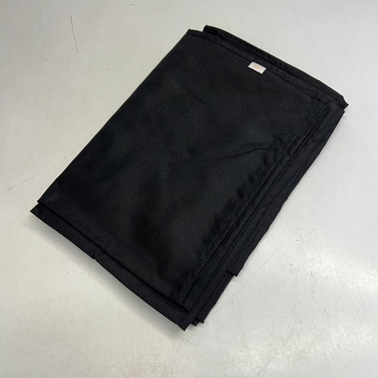 ZA@ HELANA (6 PACK) Square Table Cloths Overlay 85"x85" Black NG1552436