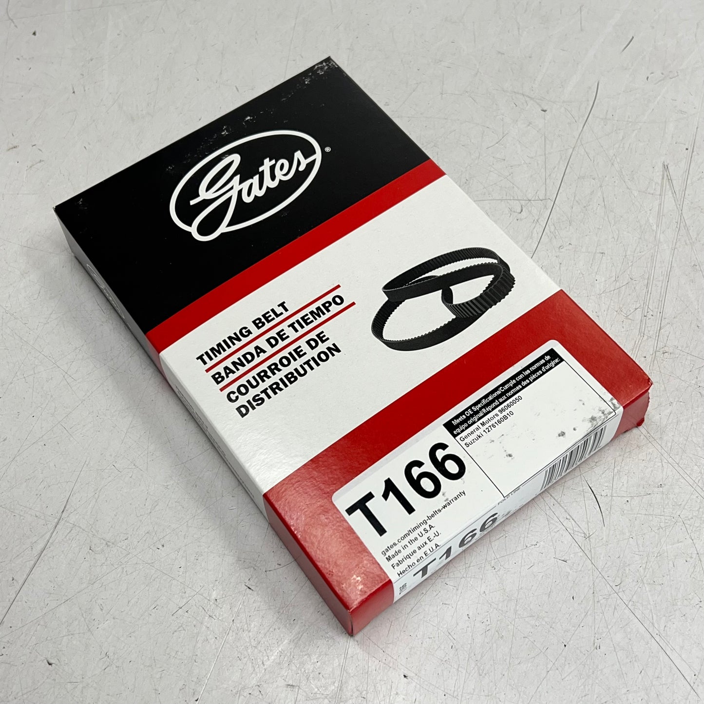 GATES Premium Timing Belt For Geo Metro 36.3750" T166