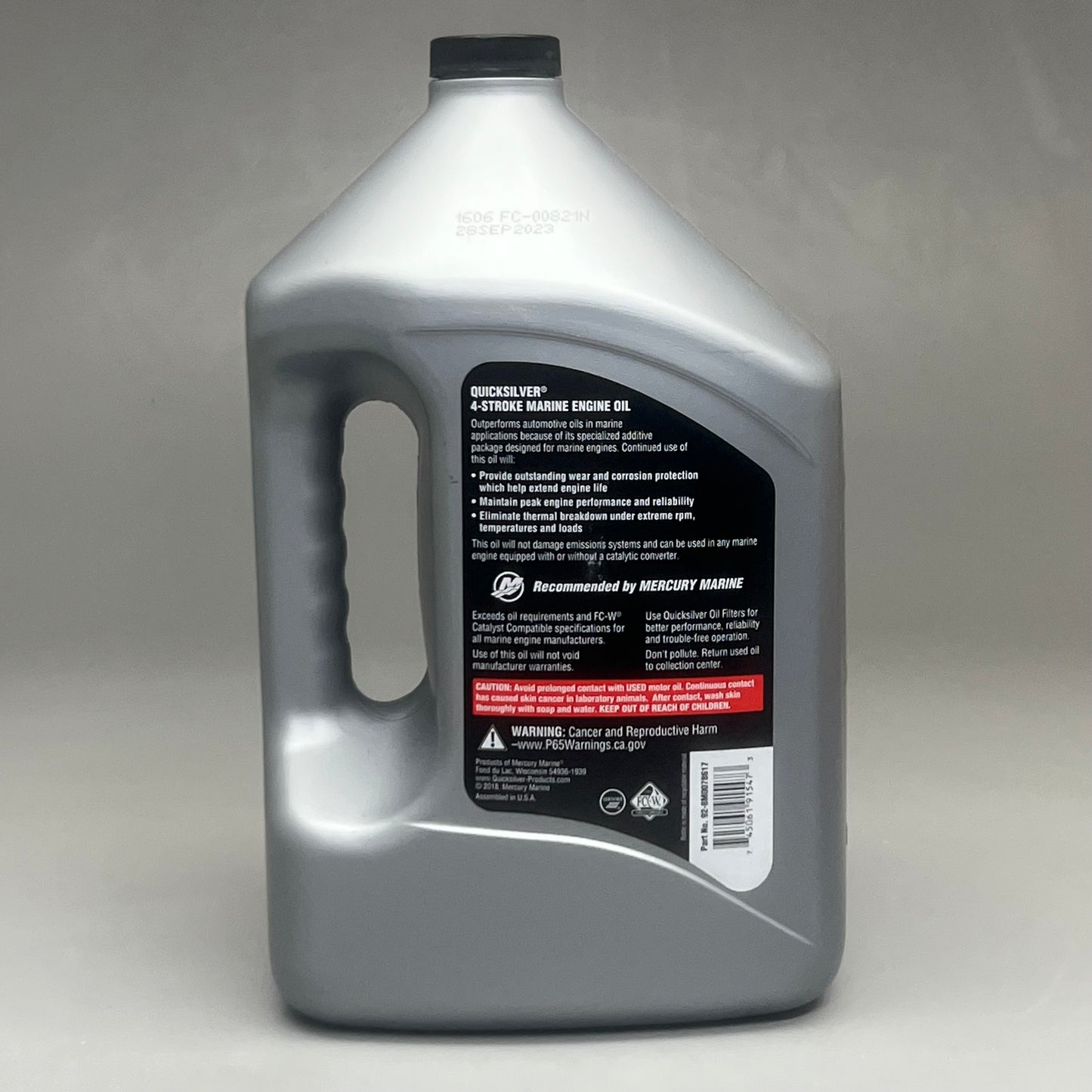 QUICKSILVER Marine Lubricants 4-Stroke Marine Engine Oil SAE 10W-30 1 GALLON