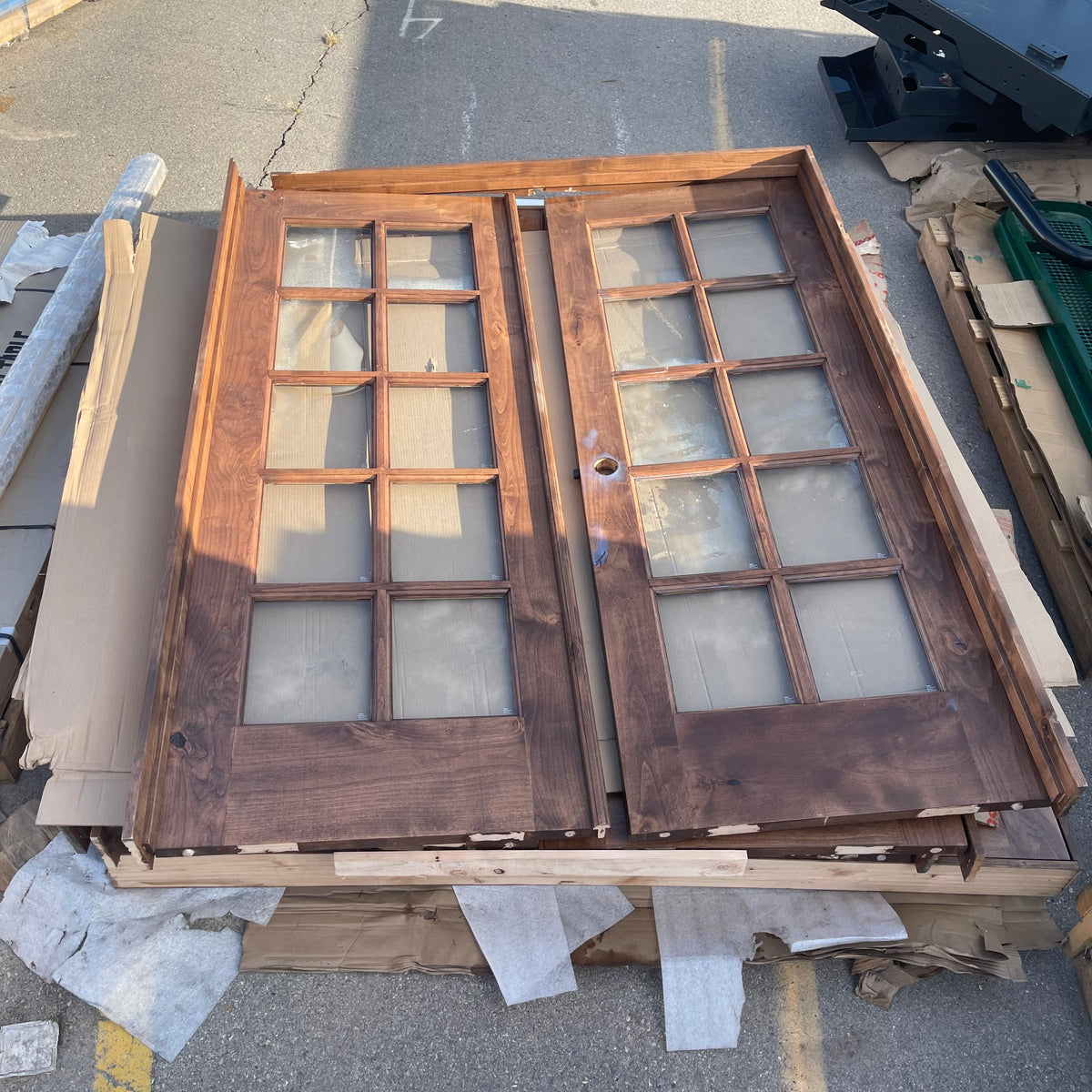 KROSSWOOD French Double Doors 80"x36" (single door) Knotty Alder Wood (AS-IS)