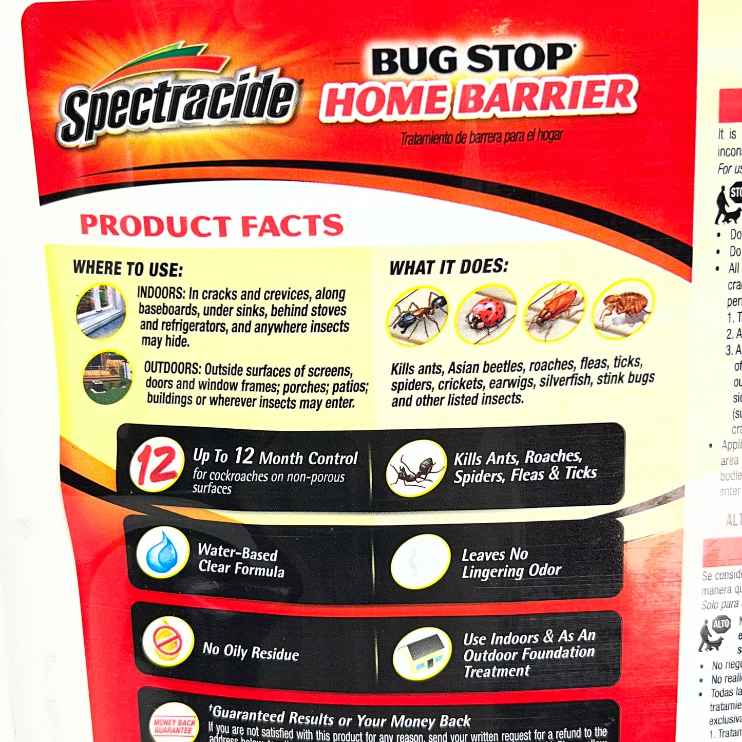 ZA@ SPECTRACIDE (2 PACK) Bug Stop Home Barrier Indoor & Outdoor  1 Gal HG-96098-1