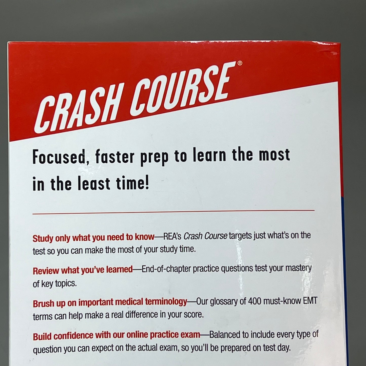 EMT PREPERATION CRASH COURSE  2nd Edition Paperback By Christopher Coughlin Ph.D