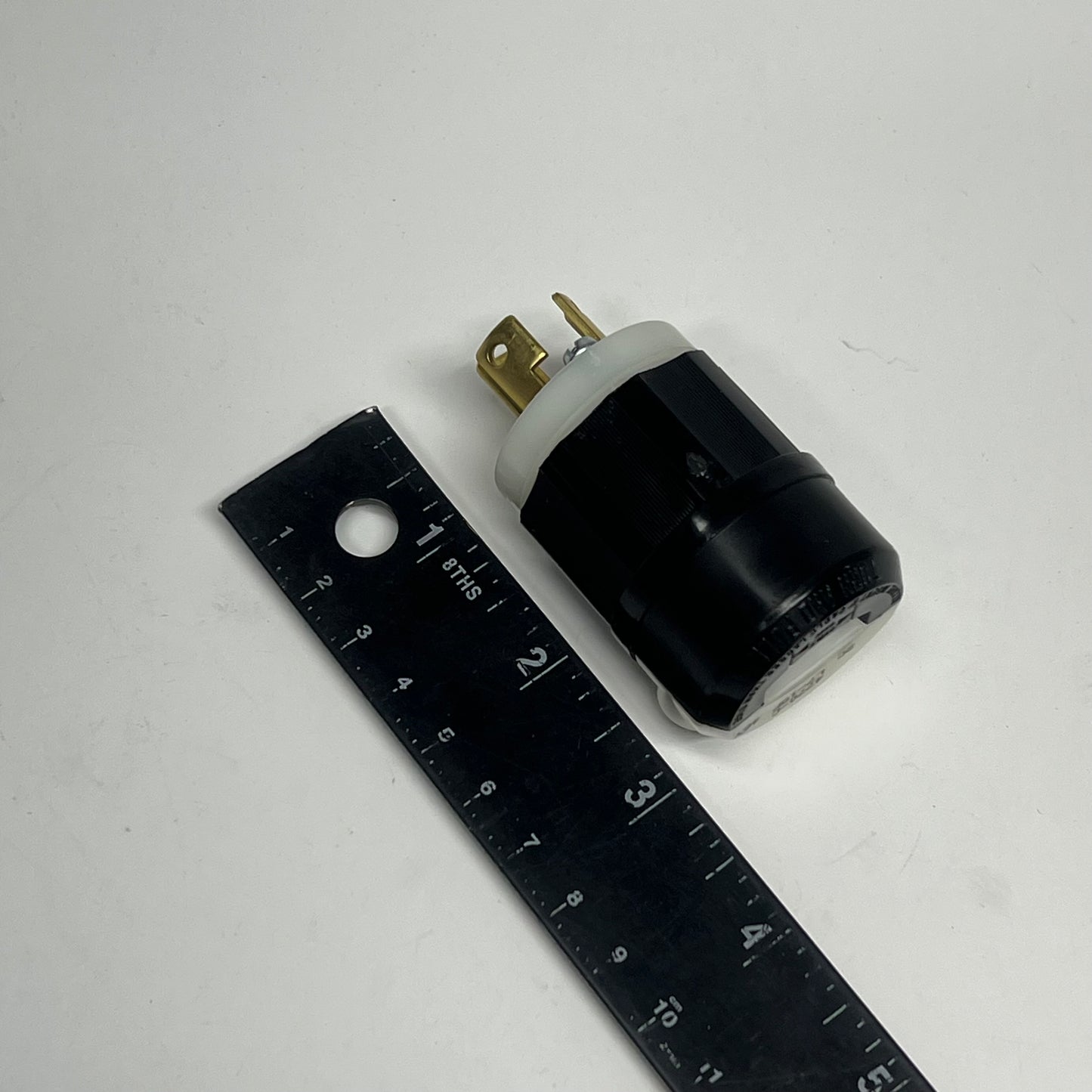 LEVITON (2 PACK) Locking Plug Industrial Grade 15 Amp 277 Volt  Black 4770-C