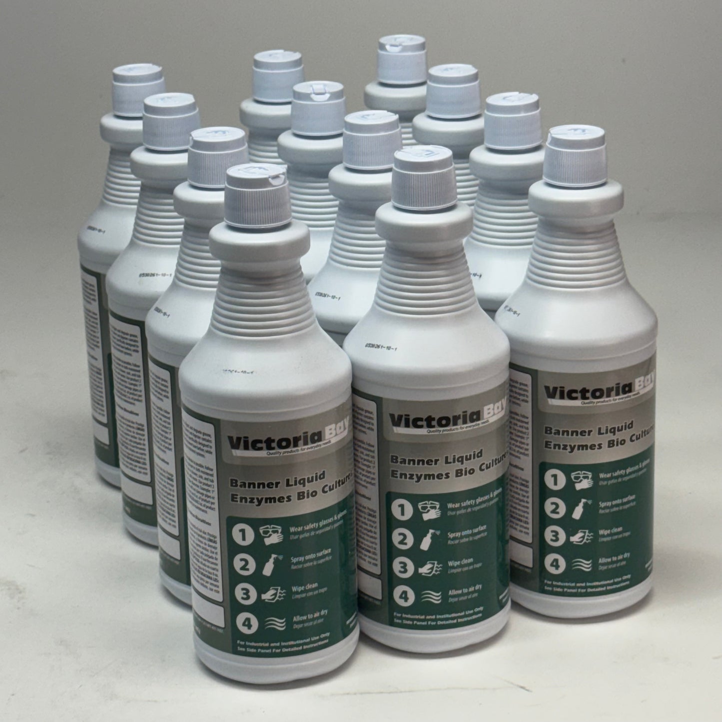 VICTORIA BAY (12 PACK) Heavy-Duty Banner Liquid Enzymes Bio Cultures 32 fl oz. D00017