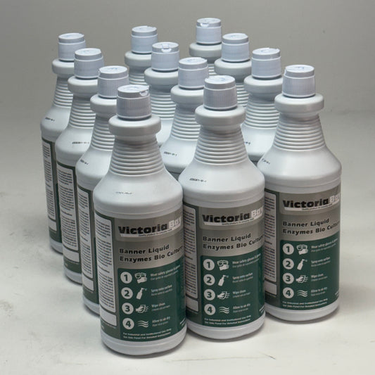 VICTORIA BAY (12 PACK) Heavy-Duty Banner Liquid Enzymes Bio Cultures 32 fl oz. D00017