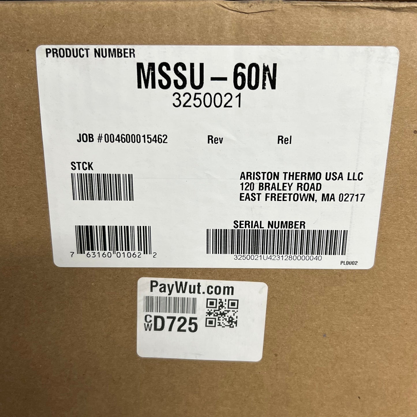 HTP Superstor Ultra Max Indirect Water Heater MSSU-60N