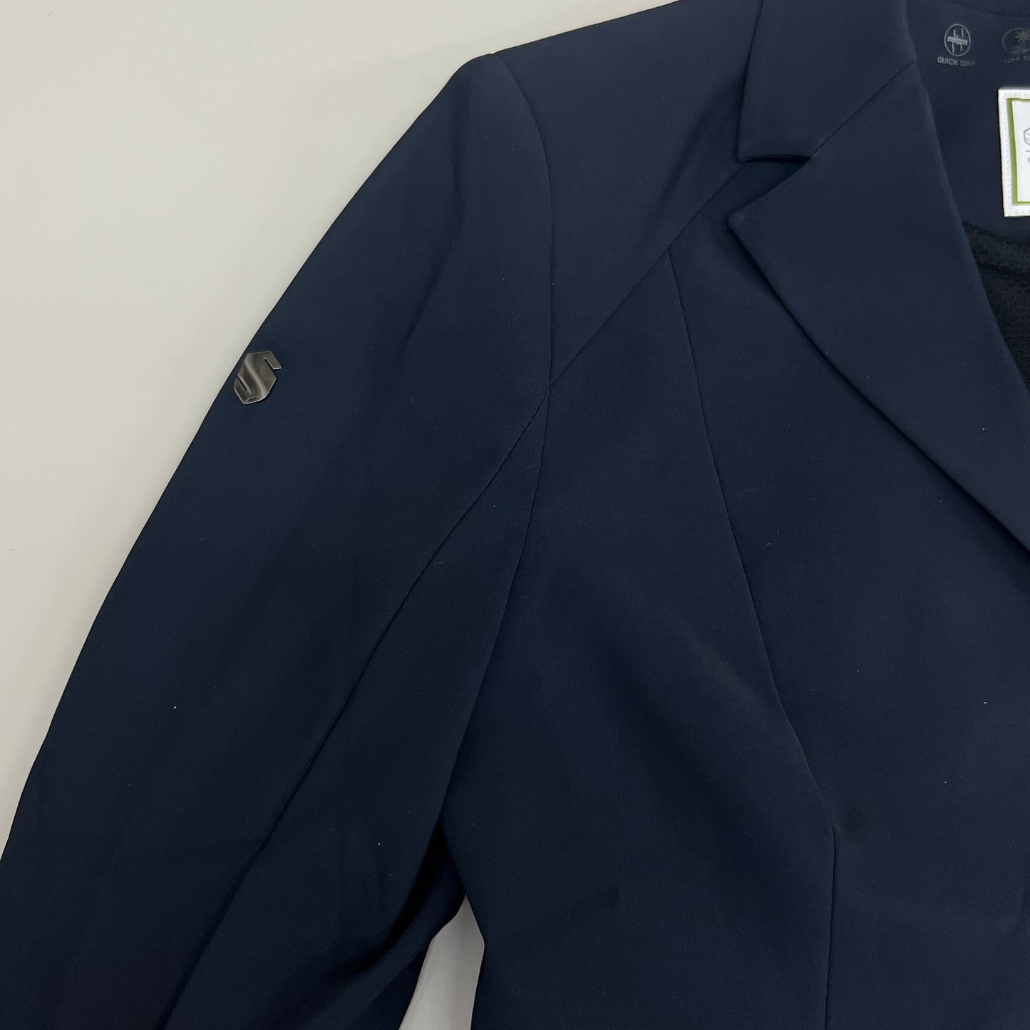 SAMSHIELD Olympe IV Equestrian Riding Jacket Women’s Sz US 6, UK 8, FR 36 Navy Blue