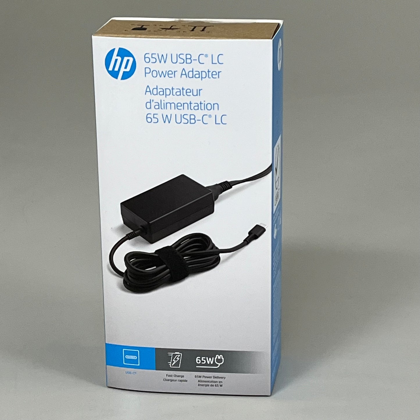 HP Power Adapter Fast Charging 65 Watt USB-C LC Charges 50% in 30 Mins 1P3K6UT