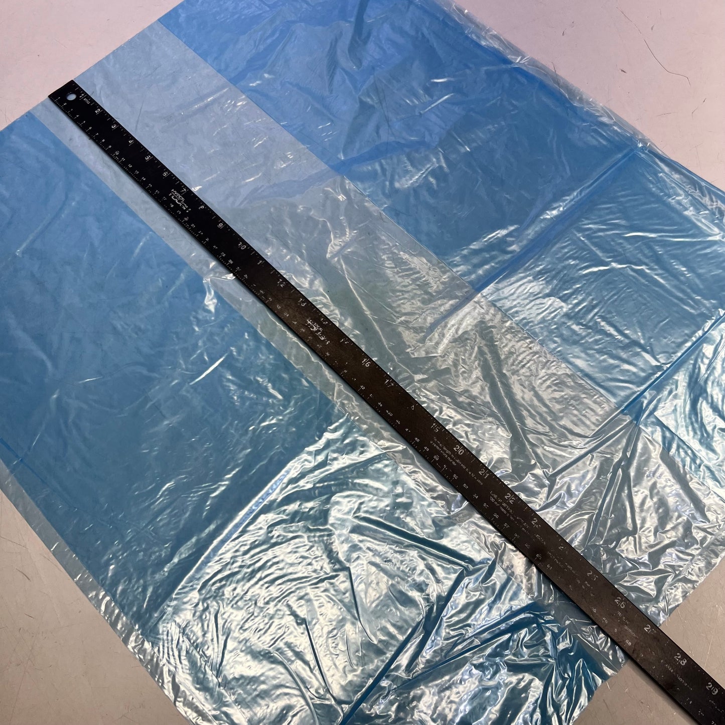 ZA@ DONALD PALMER CO (500 PACK) Food Grade Liners S015201, Blue Sz 23" x 17" x 28"