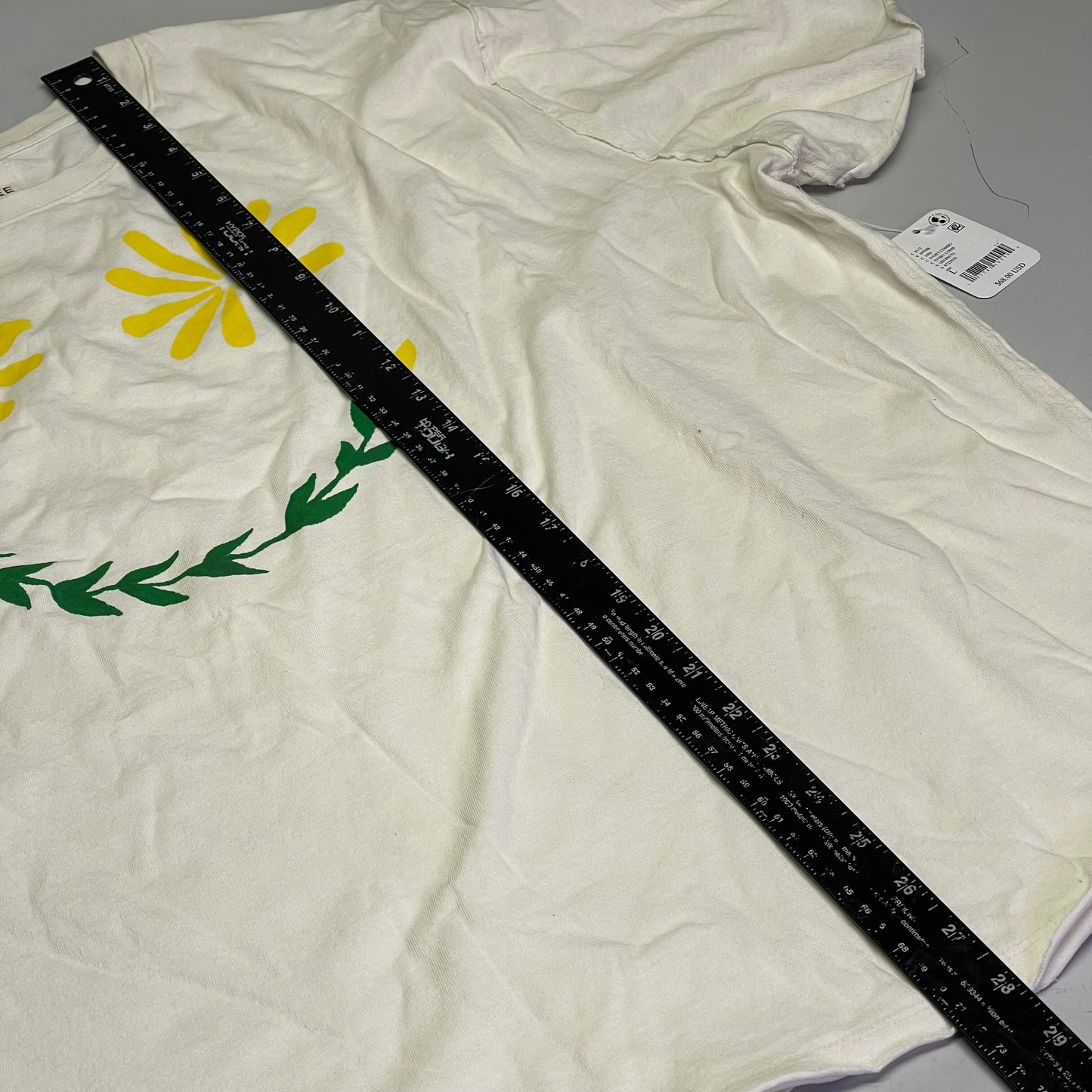 FREE PEOPLE We The Free "Sunshine Smiles" Tee LARGE White