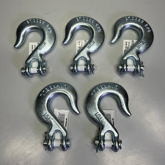 CAMPBELL (5 PACK) Zinc Clevis Slip Hook 3900lb Working Load 5/16" T9401524