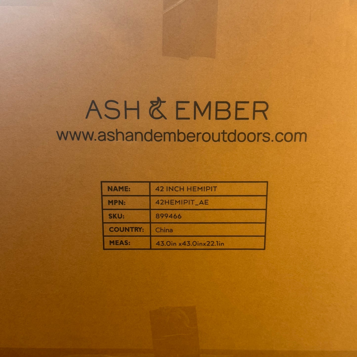 ASH & EMBER 42" Hemisphere Wood Burning Fire Pit Bowl - Cast Iron Outdoor Patio Firepit 42HEMIPIT_AE