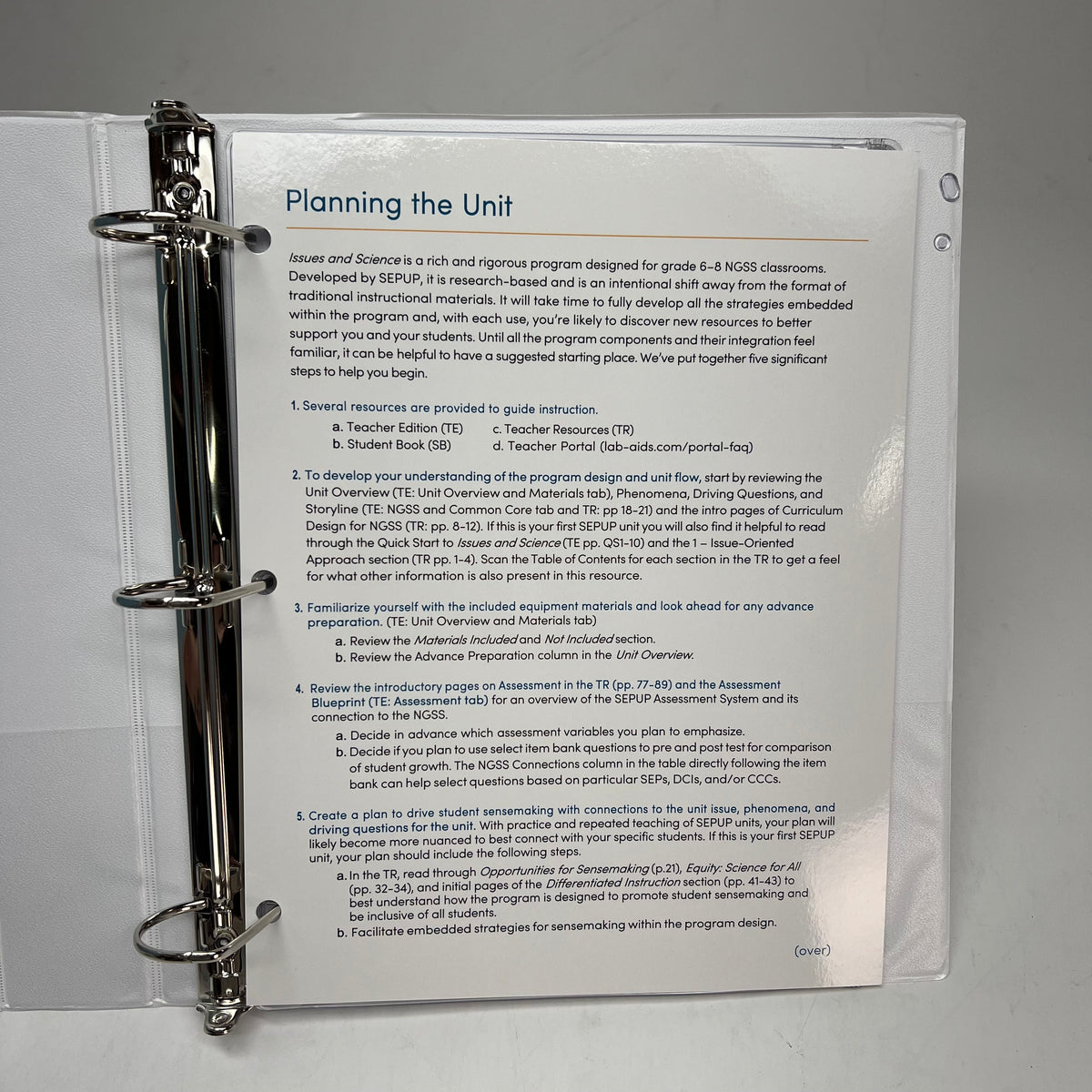 LAB AIDS Issues & Earth Science Geological Processes Teacher Ed 3rd Ed & Binder
