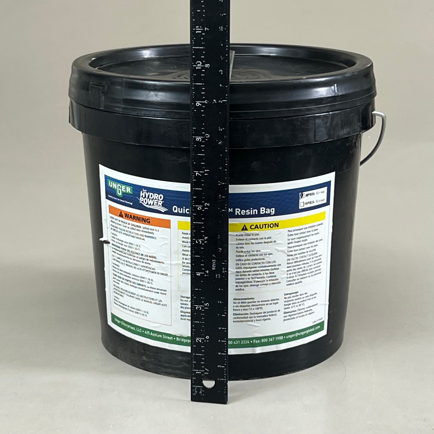 UNGER Replacement HydroPower Resin Bag In Reusable Pail 1 Bag HPB06
