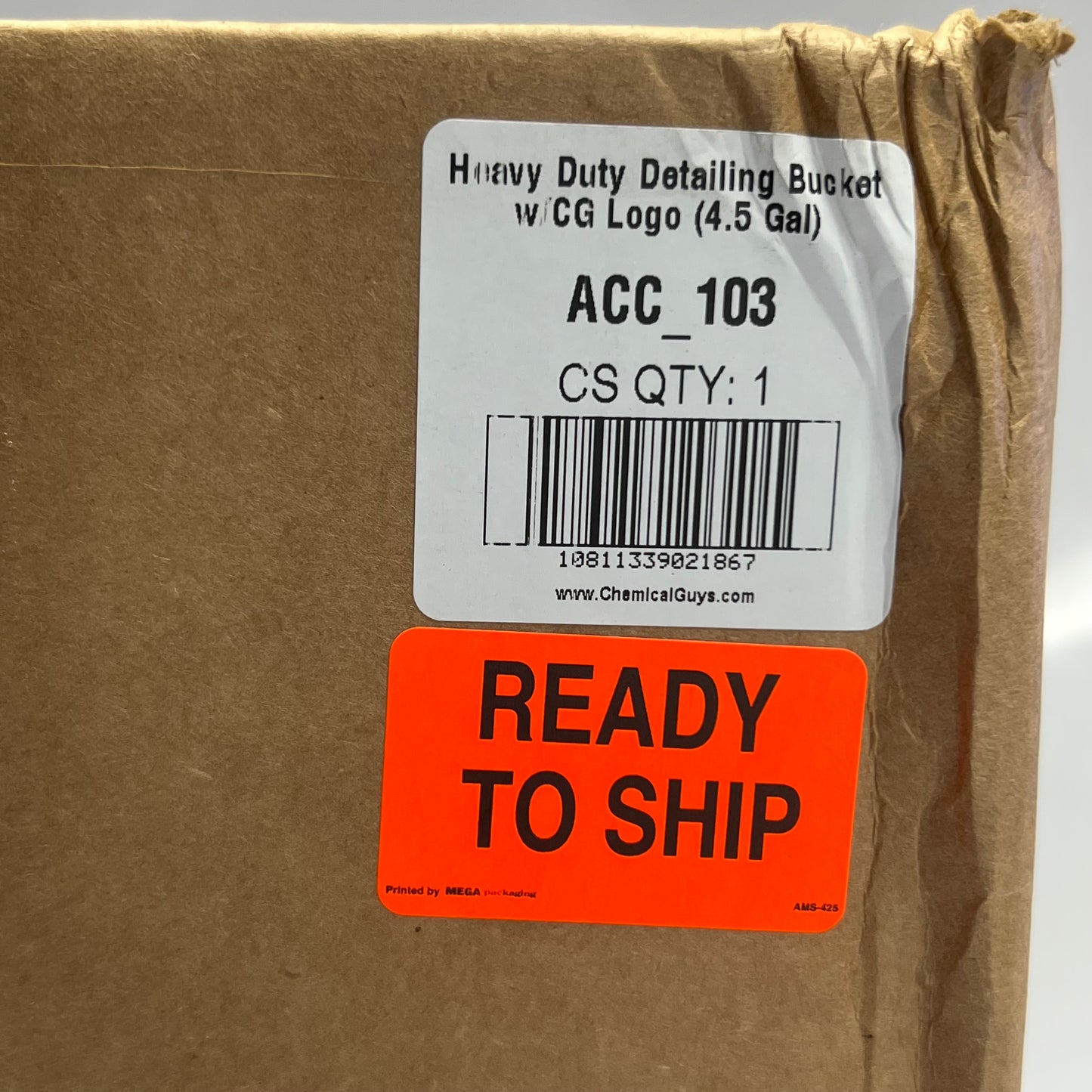 CHEMICAL GUYS Heavy Duty Detailing Bucket 4.5 Gal. ACC_103