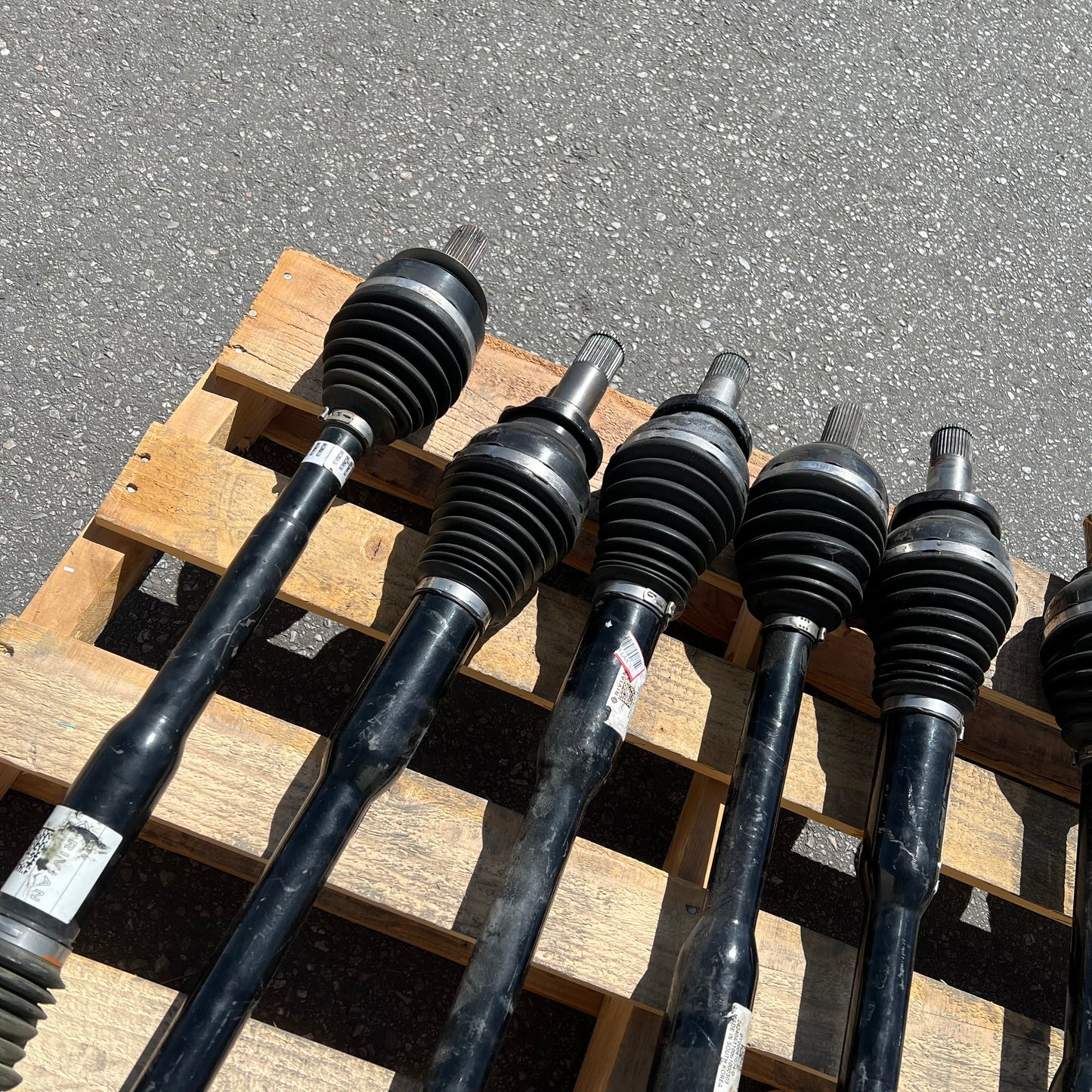 ZA@ Pallet of RIVIAN Assorted Drive Shafts W/ Different Conditions  (AS-IS)