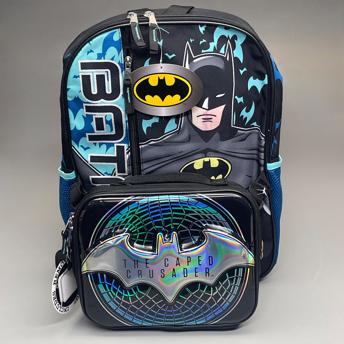 ACCESSORY INNOVATIONS Batman Backpack & Lunch Bag Blue (New)