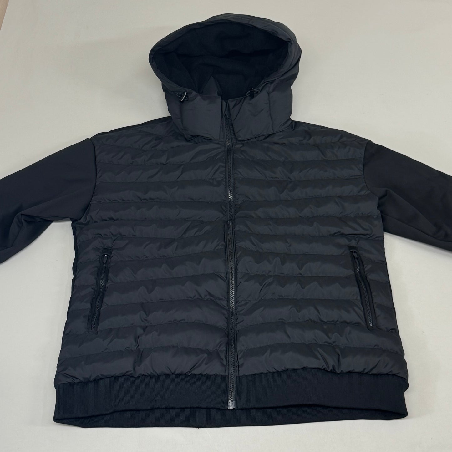 SAMSHIELD Sloane Equestrian Quilted Winter Coat Fleece Men's Sz L Black