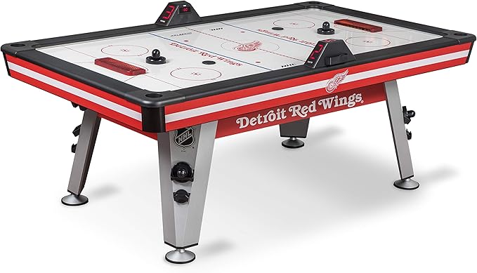 NHL Air Hockey Table - Wrap Around Goal Sz  84", White & Red 1-1-34750