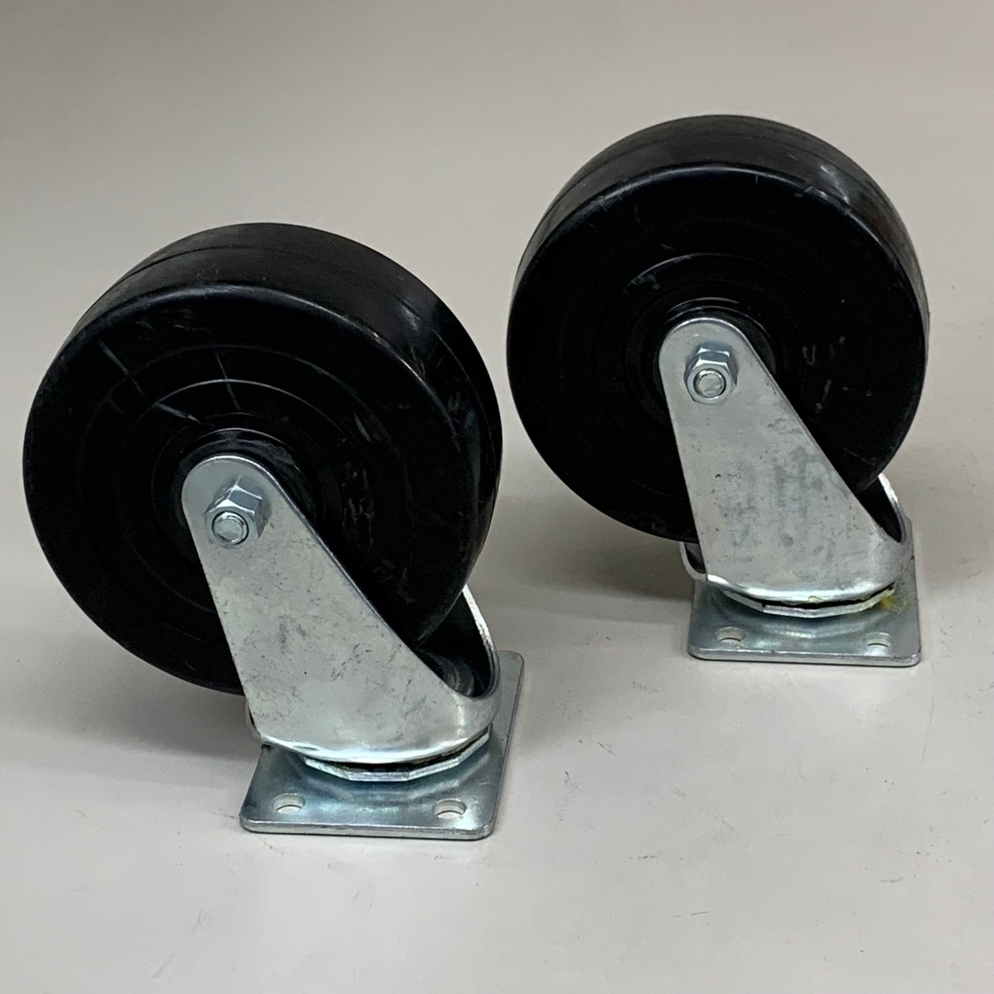 COLSON (4 Pack) Stainless Steel Caster Swivel Wheel W/ Brake 6" H-7445SWB