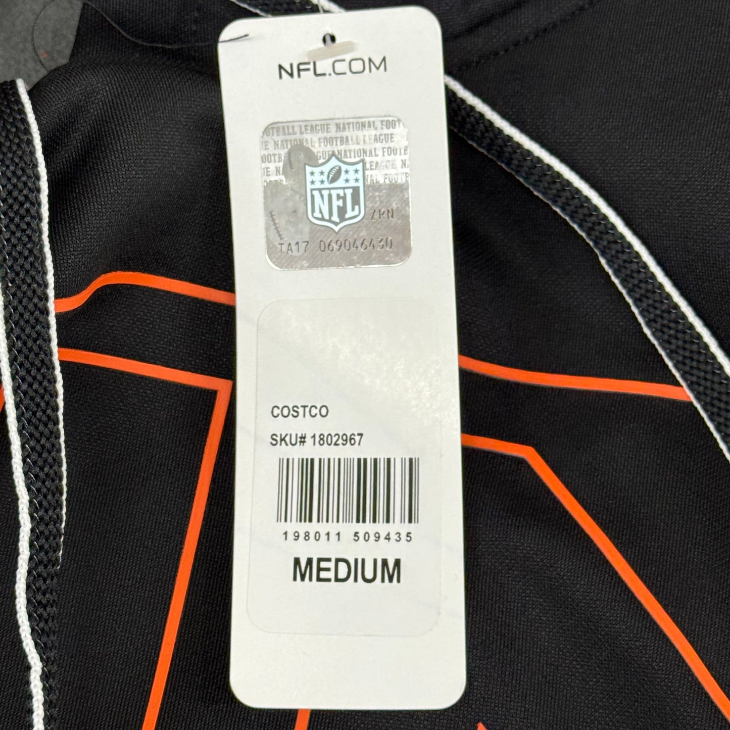 NFL Cincinnati  Bengals Hoodie AFC North Sweatshirt Pullover SZ M Black 1802967