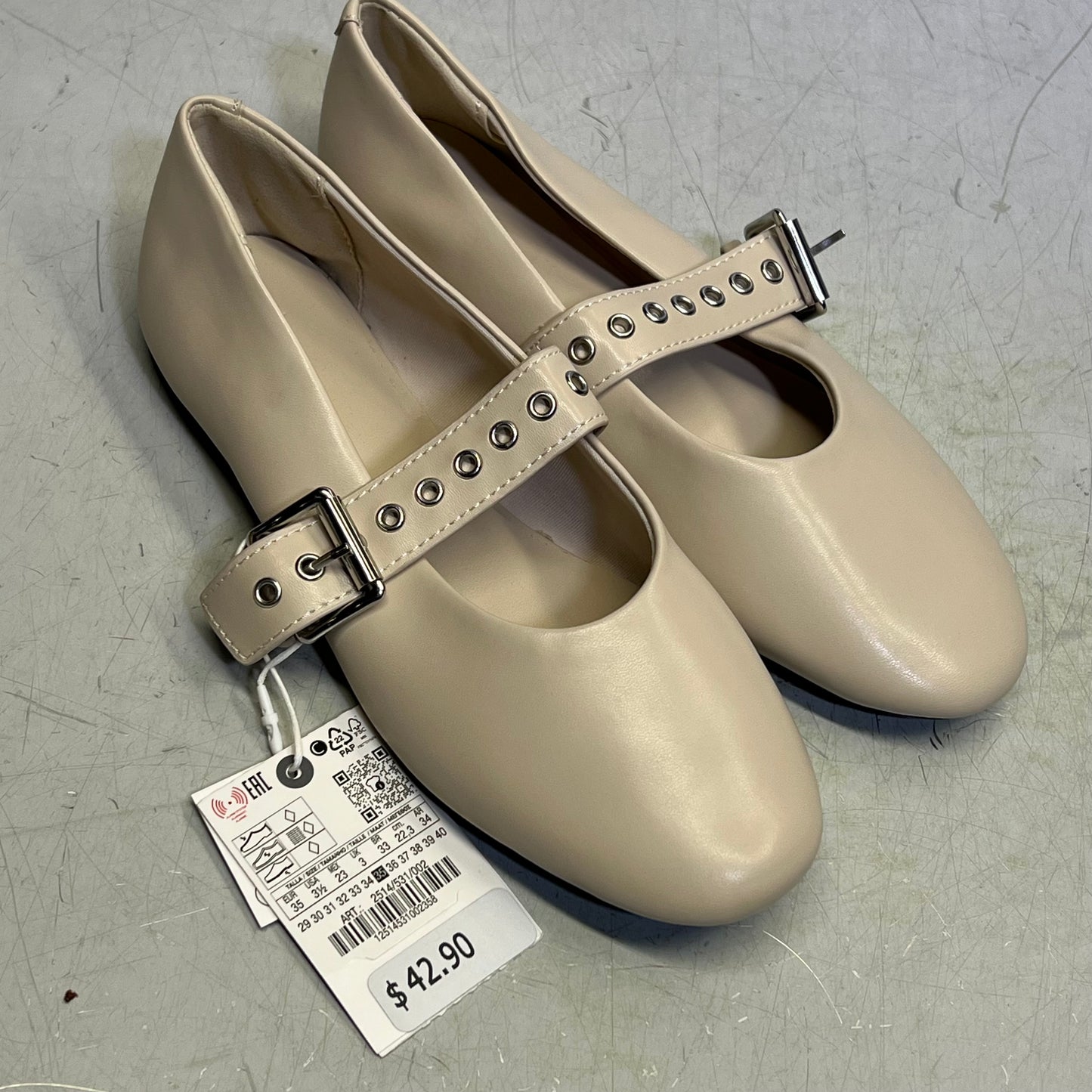 ZA@ ZARA Lot Of Assorted Shoes Sneakers, Sandal & Ballet Shoe Women's Sz 36