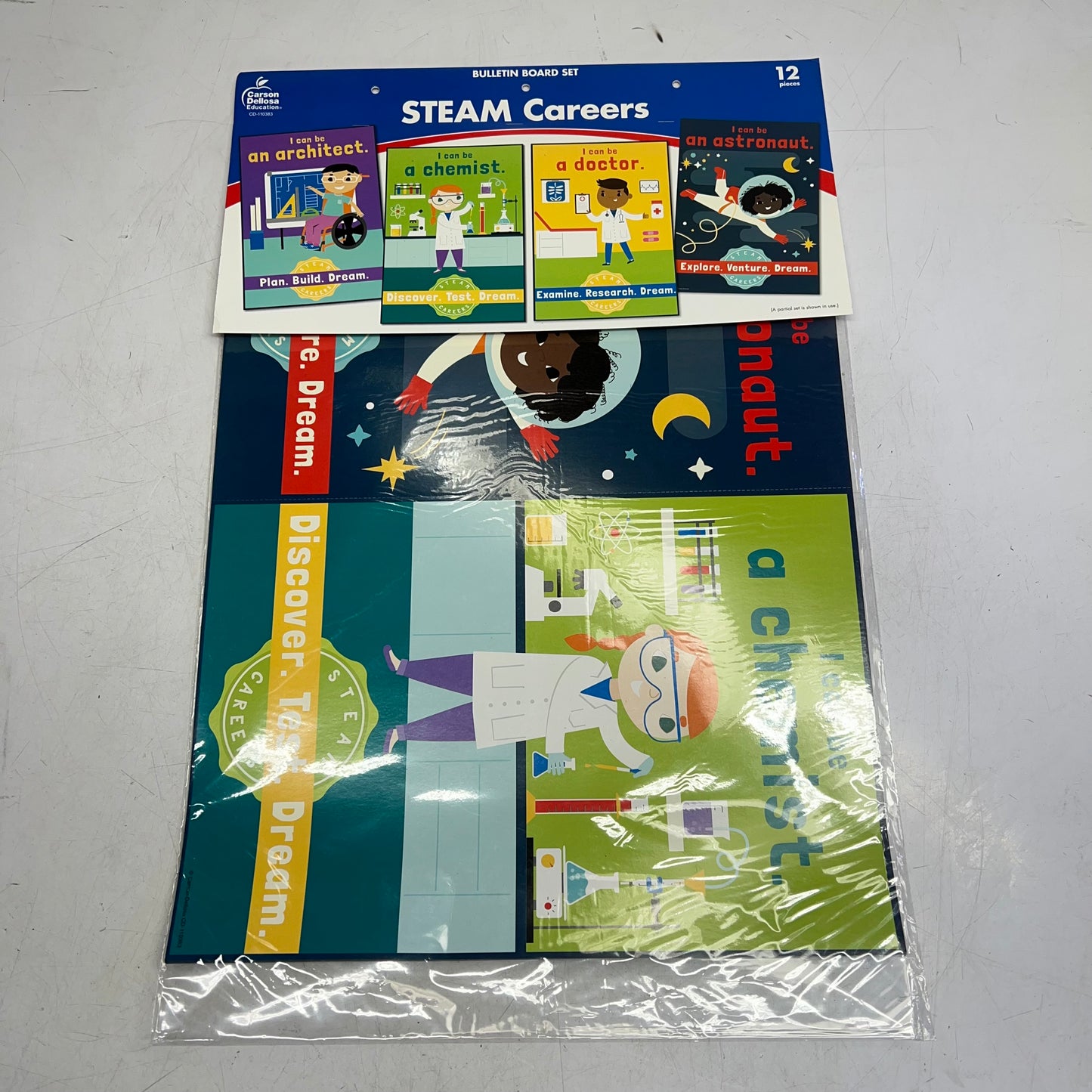 CARSON DELLOSA Education Steam Careers Bulletin Board Set 12 Pieces  CD-110383