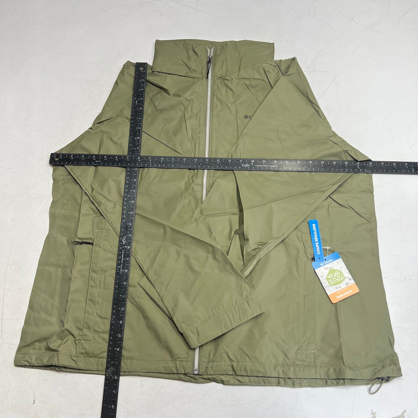 COLUMBIA Switchback Iv Omni-shield Jacket Women's Sz 3X Stone Green WW5776-397