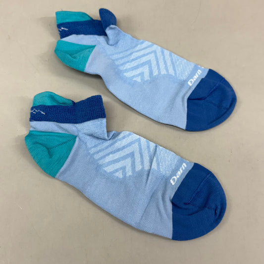 DARN TOUGH Running Socks No Show Tab Ultra-Lightweight Women's SZ L 10-11.5 Sky Merino Wool