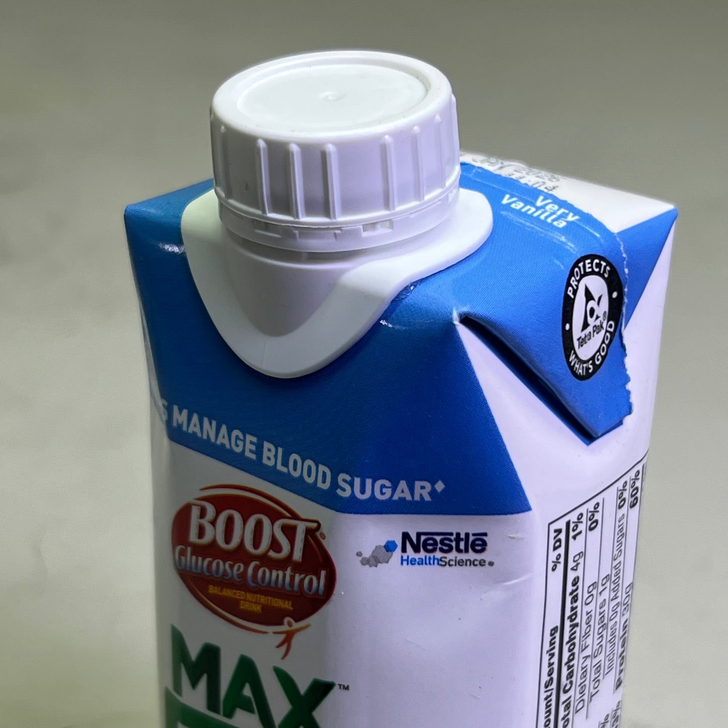 BOOST (12 Count) Plus Nutritional Drink, Very Vanilla 11 fl oz BB 01/26