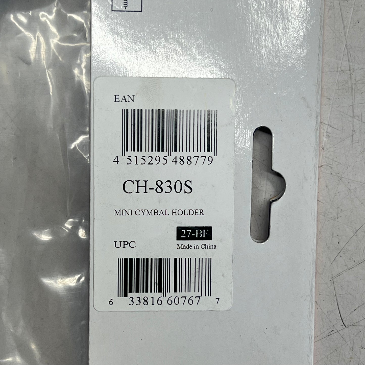 PEARL Short Cymbal Holders For Drum Set Rack 7/8" Diameter Chrome CH-830S