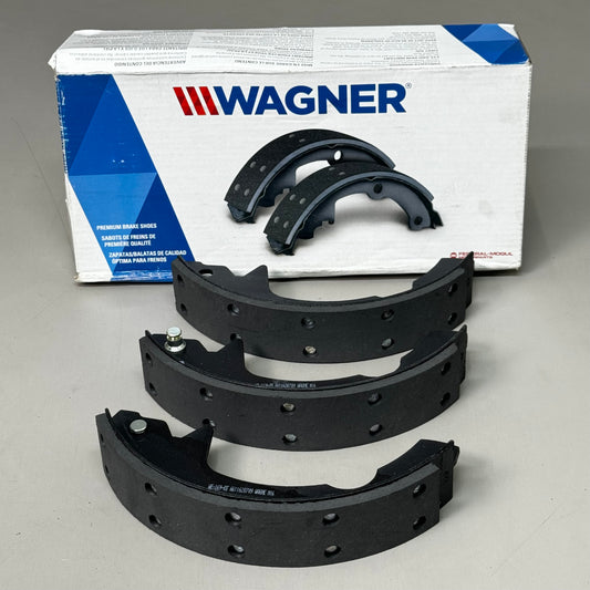 WAGNER QS QuickStop Drum Brake Shoes Set 7 1/2" x 2" Black Z599AR