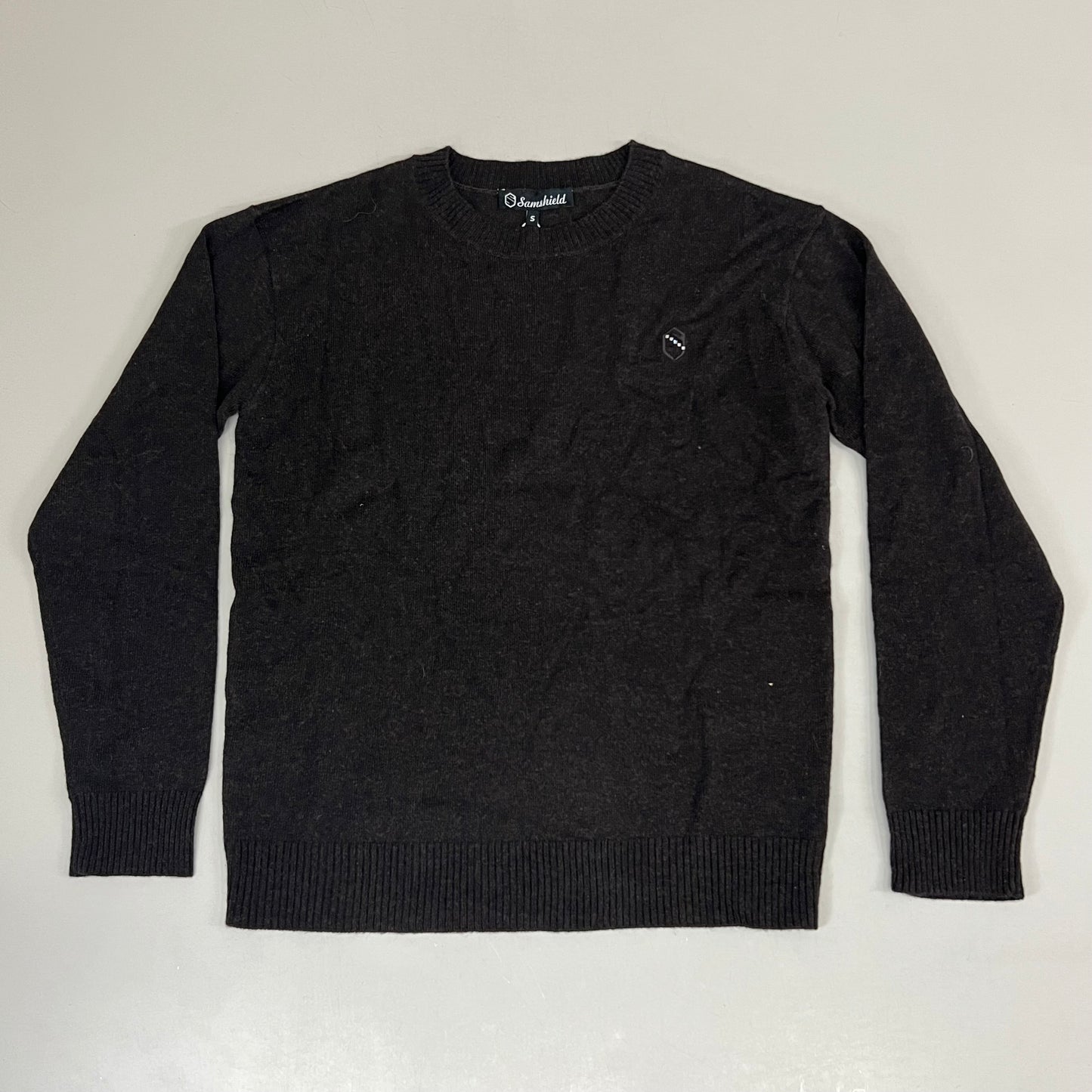 SAMSHIELD Candice Equestrian Wool Sweater Women's Sz S Black