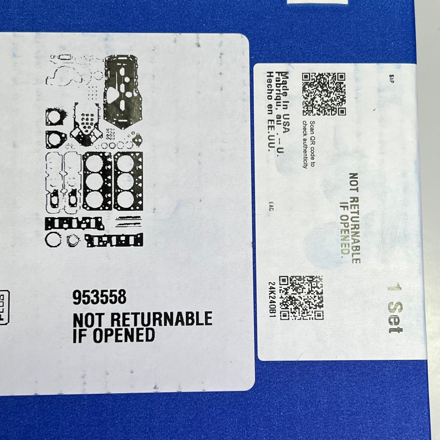 MAHLE Engine Gasket Set For Camaro 2000-02 & Firebird Made In USA 95-3558