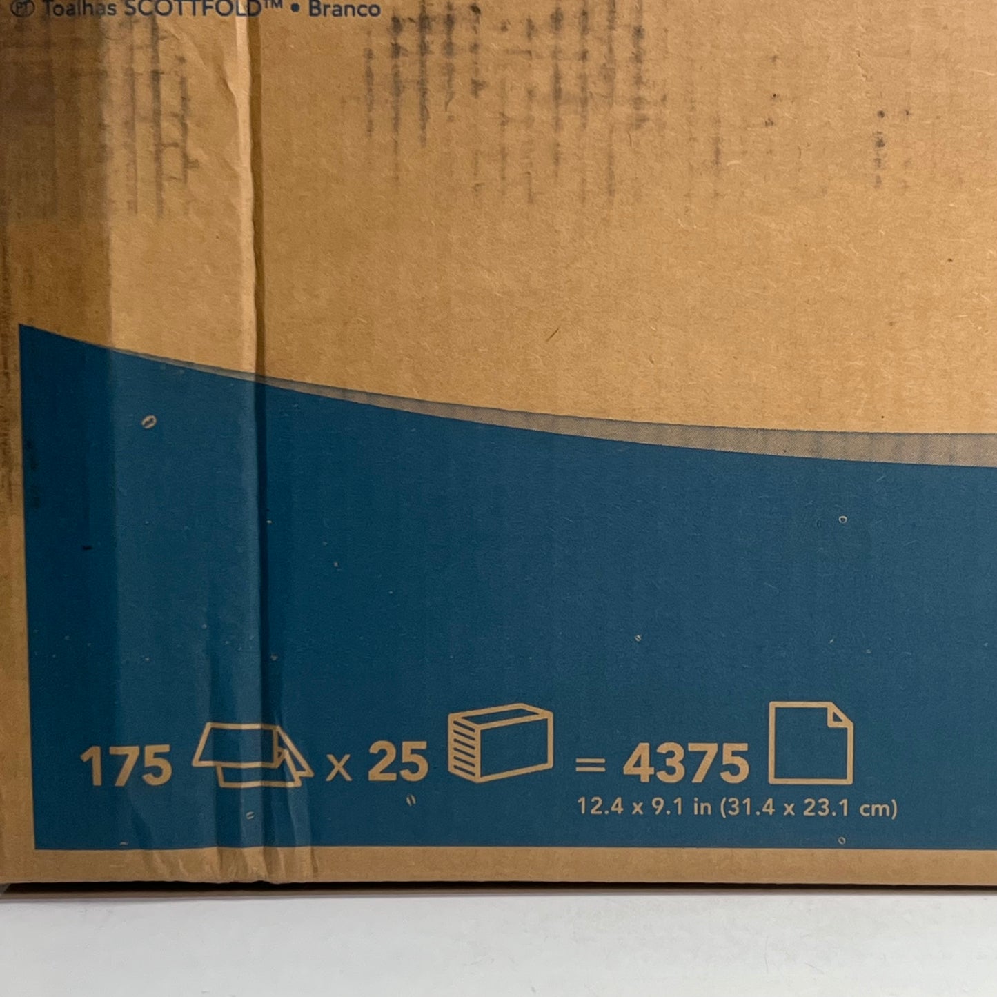 SCOTT (175 Sheets x 25 PACK) Scottfold Multi-Fold Towels Sz 12.4" x 9.1", 01980