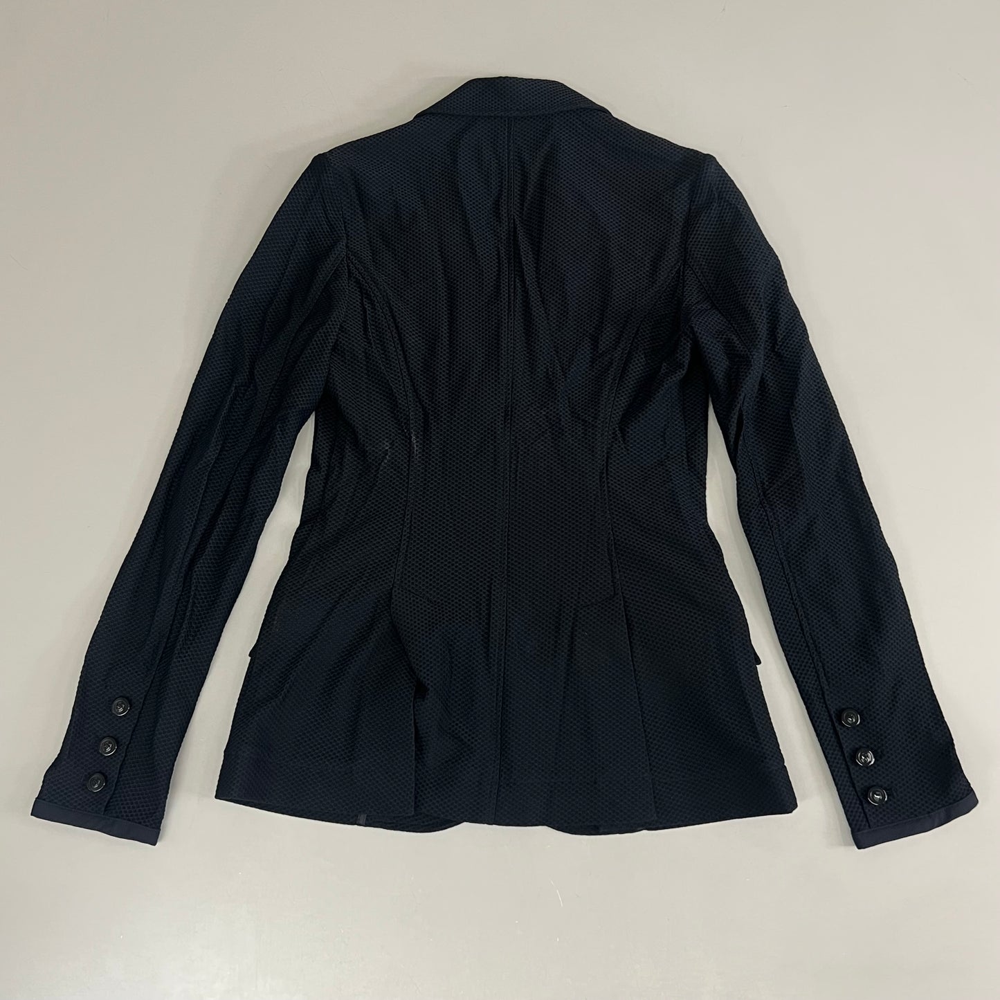 SAMSHIELD Wellington Equestrian Women's Mesh Riding Jacket Sz US 6, UK 8, FR 36 Black