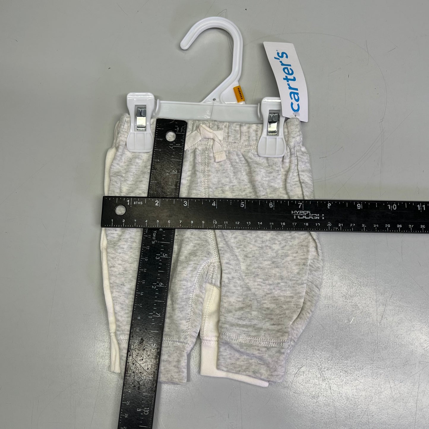 CARTERS (SET OF 2) Cotton Jogger Pants Babys Newborn Heather Grey/Ivory 1S992310