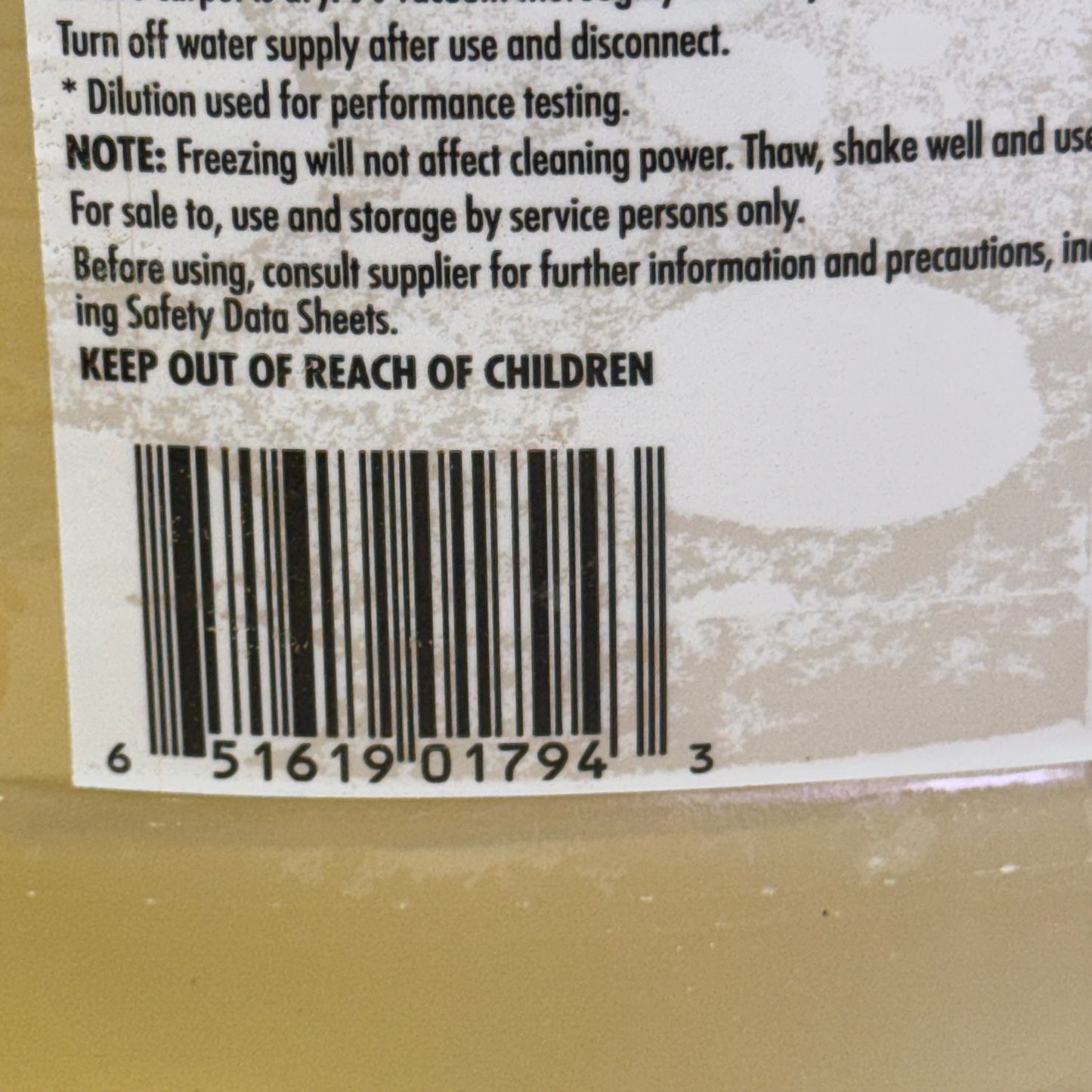 WAXIE-GREEN 843 Encapsulating Carpet Spin Bonnet Shampoo 3 Lt Yellow 1070664