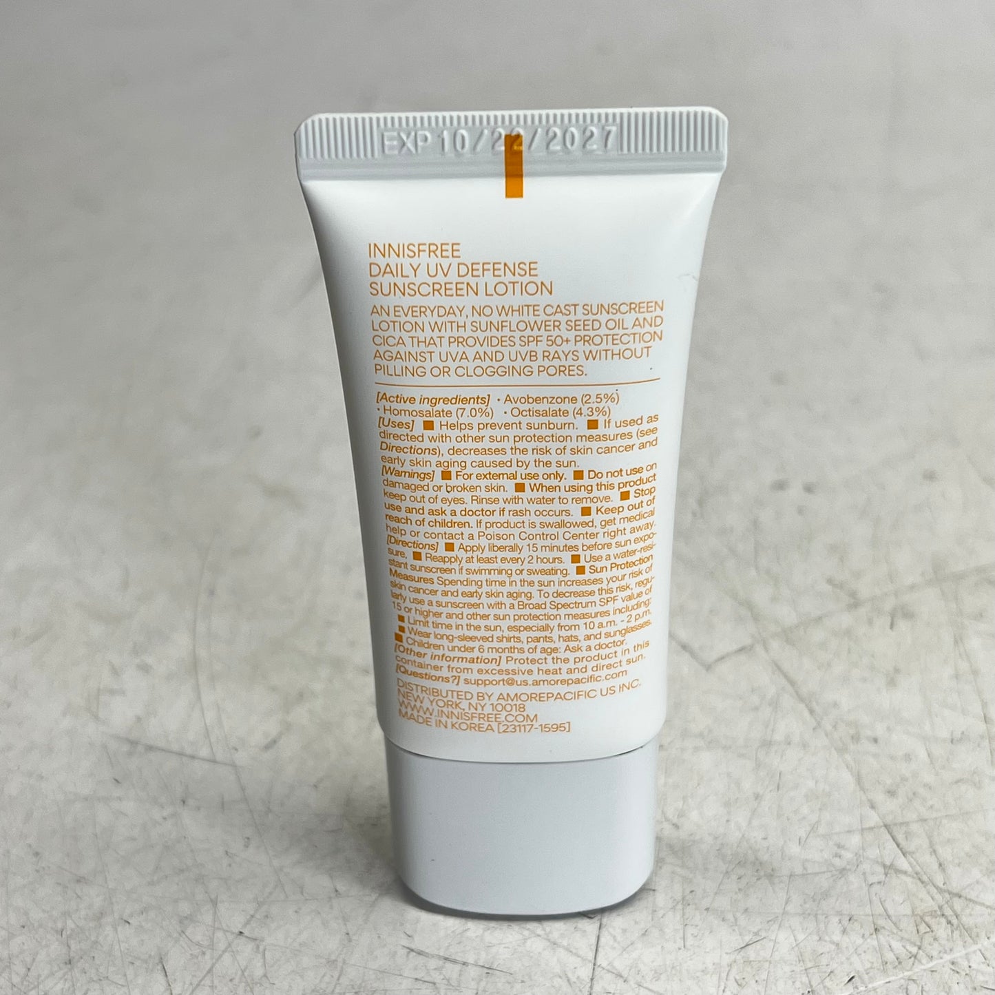INNISFREE (2 PACK) Mini Daily Uv Defense Sunscreen 50+ Spf 0.84 oz BB 10/27