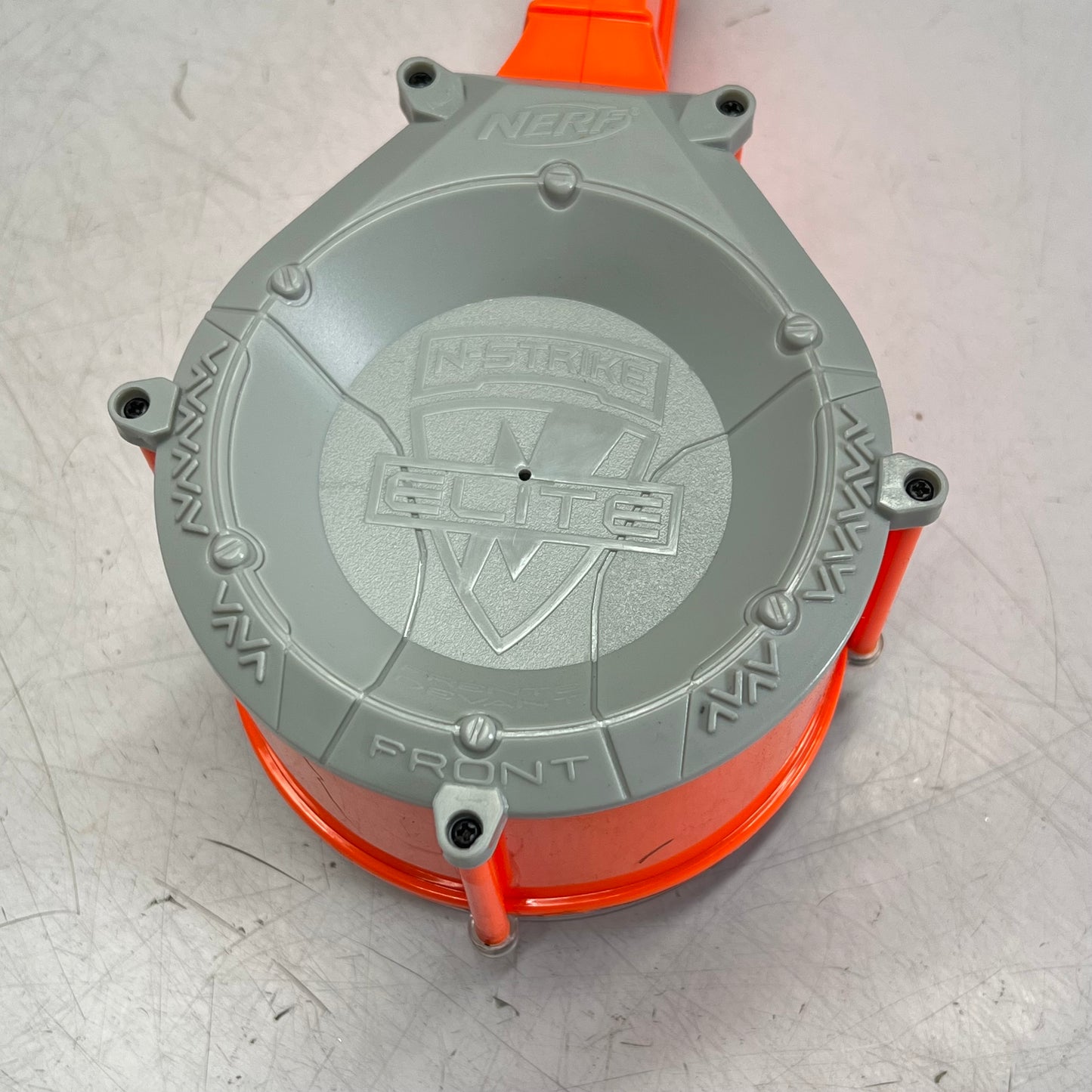 HASBRO Nerf Rampage N Strike Elite Toy Blaster 25 Dart Drum Blue/Orange 98697