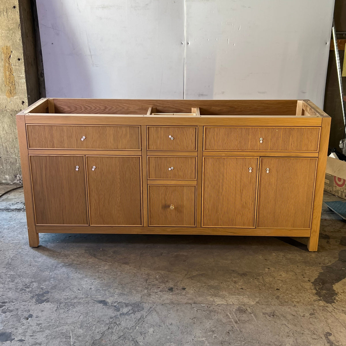 CANITIES Double Sink All Wood Vanity - Cabinet Only Sz 71"L x 22"W x 34"H Sonoma Oak CAB-WHOK-71D