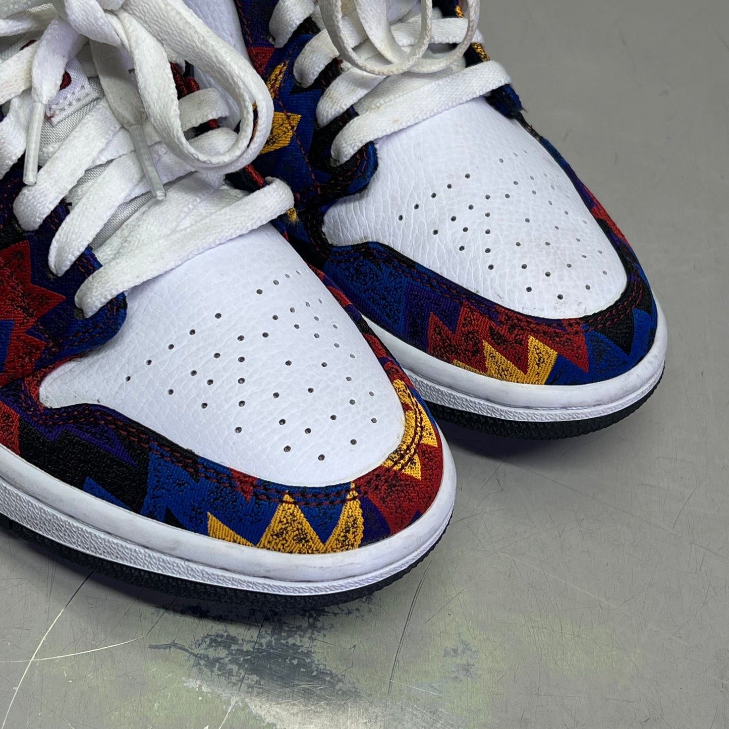 NIKE Air Jordan 1 Low SE 'Nothing But Net' Unisex Sz 7.5 Multicolor (Pre-Owned)