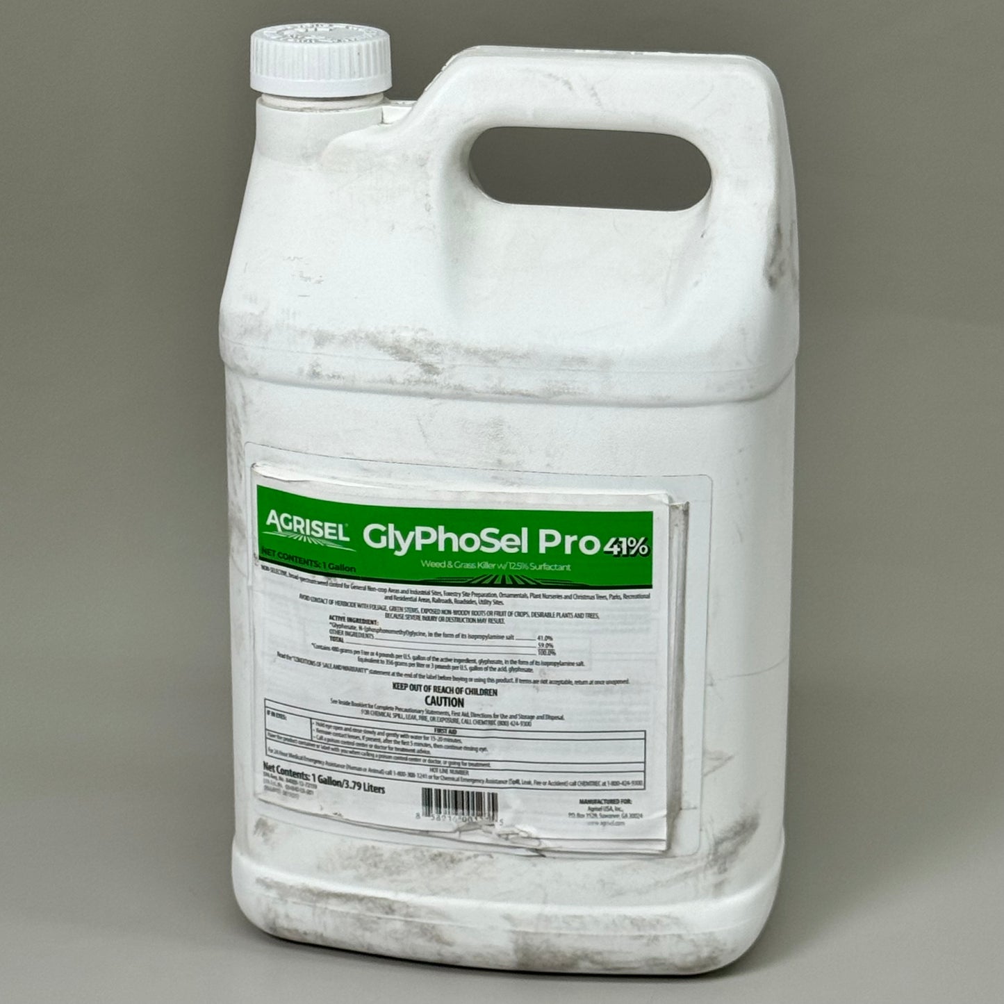 AGRISEL Weed & Grass Killer GlyPhoSel Pro 41% 2 Step Herbicide 1 Gallon