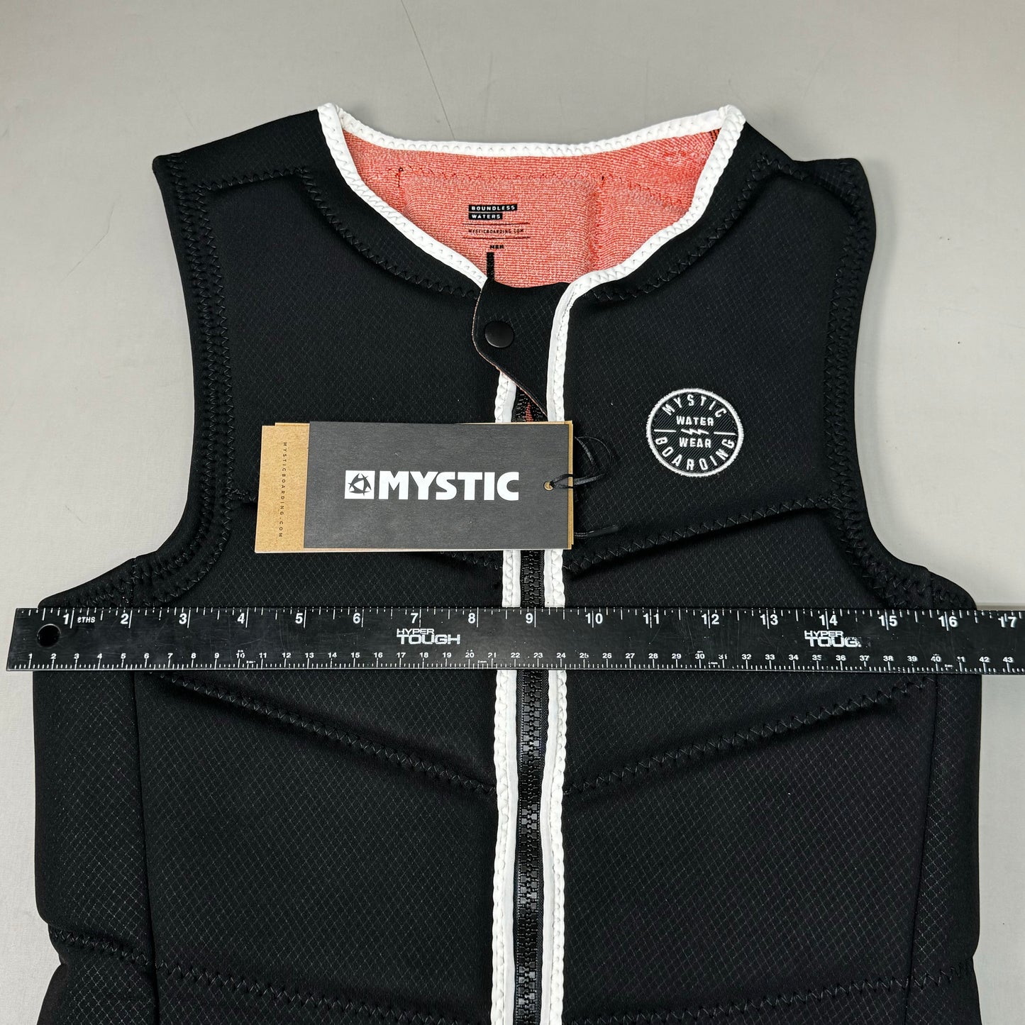 MYSTIC Foil Surfing Impact Vest Fzip Kite NBR Foam Sz L Black 35005.220140