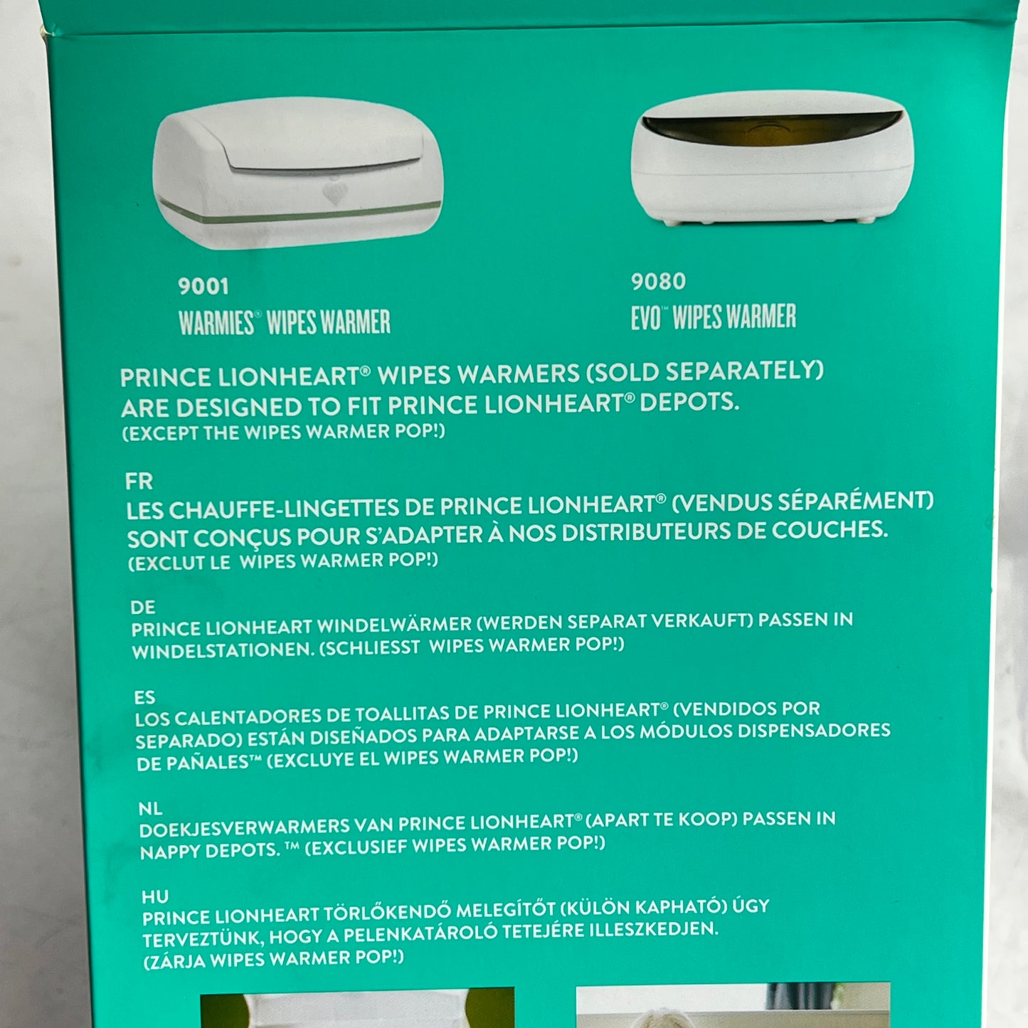 PRINCE LIONHEART Diaper/Nappy Depot Organize The Chaos 9"x6"x9" Clear 0260
