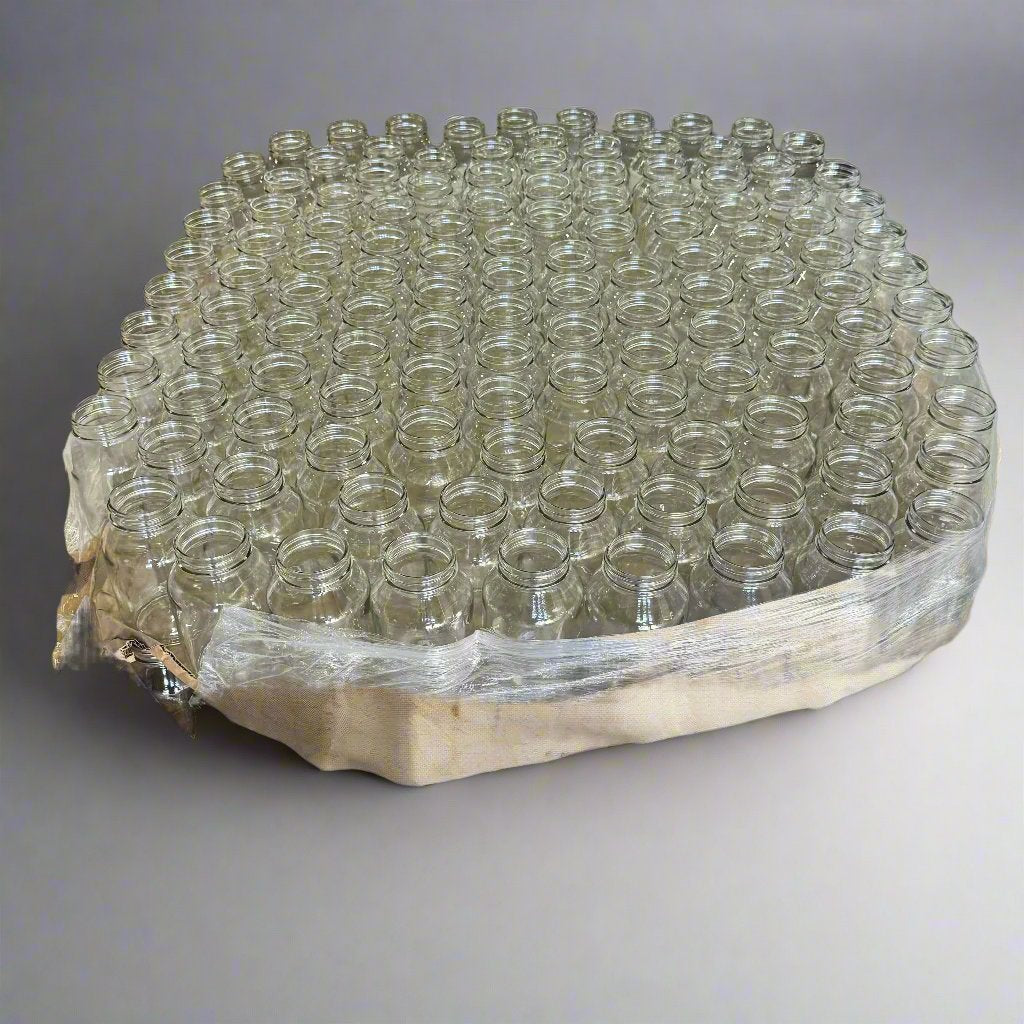 ZA@ Flint Glass (50 PACK) Standard Medium Mouth Canning Jar Sz ~6.5”H x 2.5”D (New) D