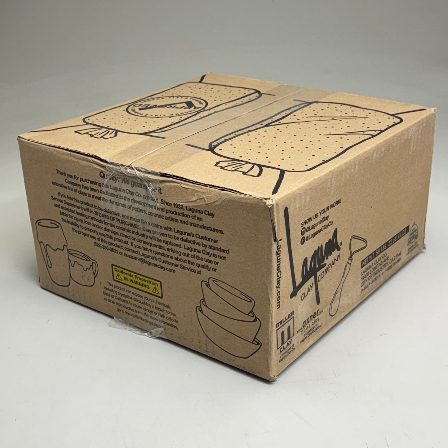 ZA@ LAGUNA (2 PACK) Brown Clay Sz 11" H x 5.5" W x 5.5" L, Brown A