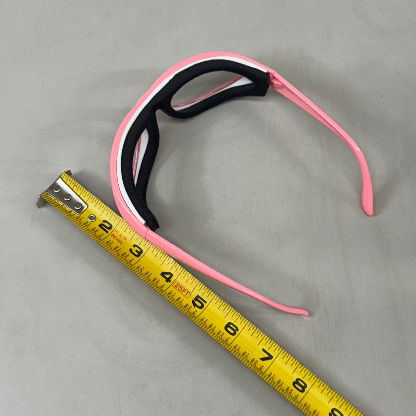 RSVP Tear & Fog Free Foam Seal Onion Goggles Black W/ Pink Frame