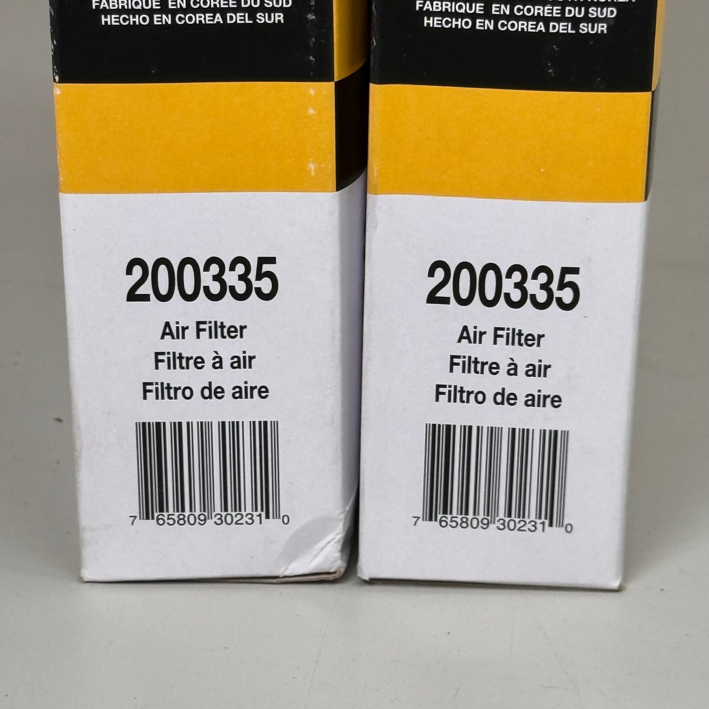 NAPA (2 PACK) The Original Gold Filter Synthetic Filter Media Material 200335 Damaged Packaging