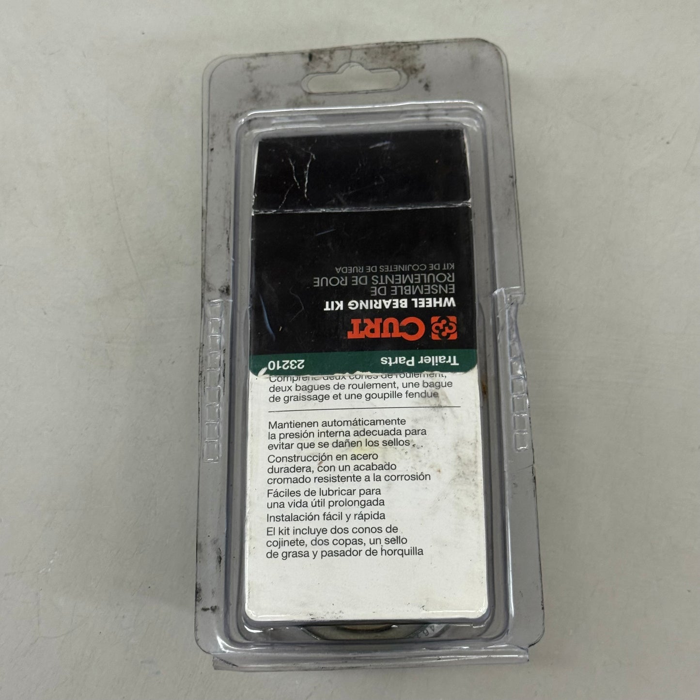 ZA@ CURT Trailer Wheel Bearing Replacement Kit 1" 23210 (As-is- Distressed Packaging/ Missing Parts)